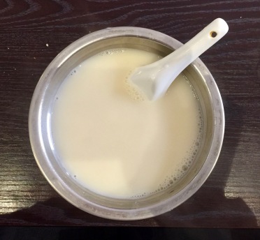 Warm soy milk